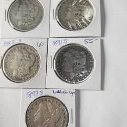 Morgan's Silver Dollars  S Mint 