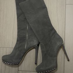 Michael Kors Ailee Studded Suede Boots 8
