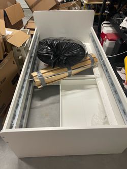 Twin bed double bed frame with drawers