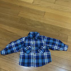 Lil Hickory Quilt Lined Flannel Shirt - Size 6 Months