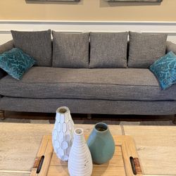 High End Industrial Vibe Sofa, Single Seat Cushion