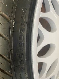 24in h forgiatos white paint new tires
