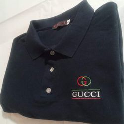 Gucci Polo XL.  Navy 