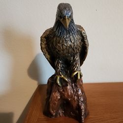 Rustic Bronze Eagle Statue