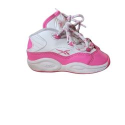 Reebok Question Pink Little Kid Toddler Shoes Size 7.5 *RARE*