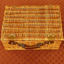 Wicker Picnic Basket For 2