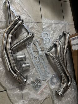 Small block stainless steel headers