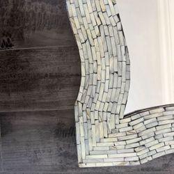 Approx 24x36 Inch Mother Of Pearl Unique Wall Mirror $350 OBO