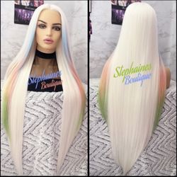 Human Hair Blended Lace Front Wig 