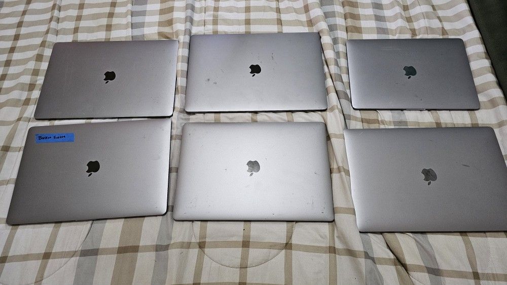 Lot of 6 Apple Macbooks for parts