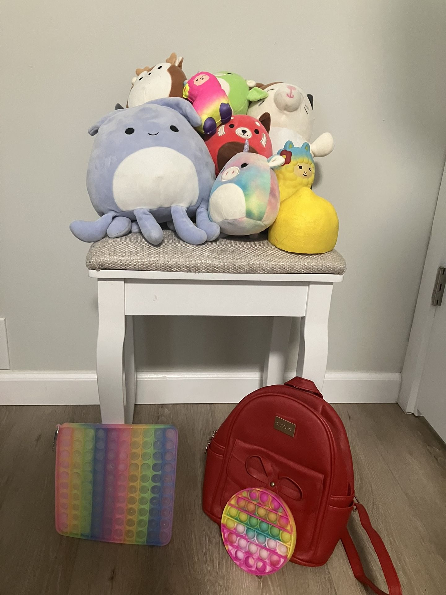 Plushies & Stool