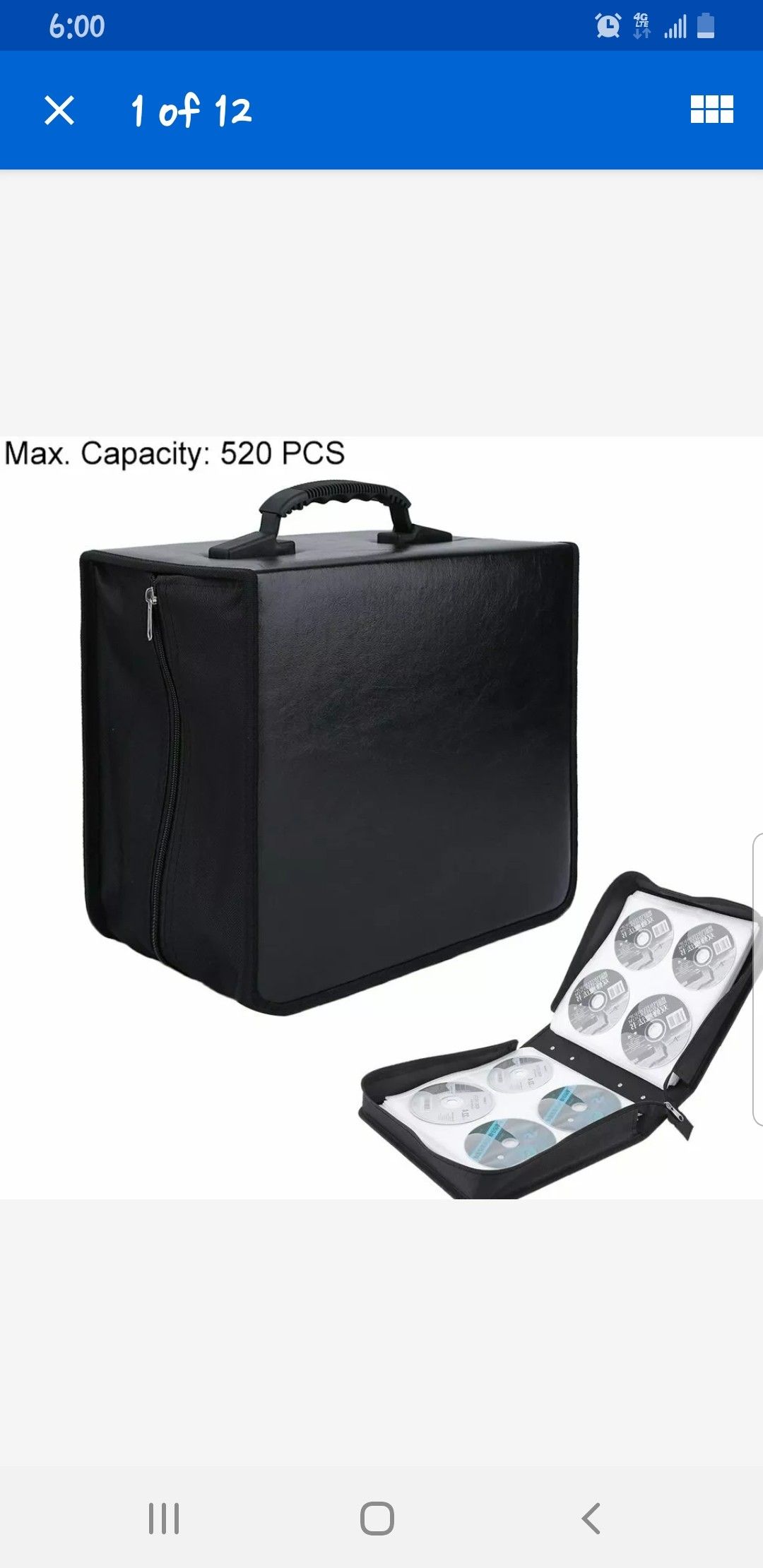 Cd or dvd storage case