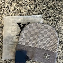 L V Grey Beanie