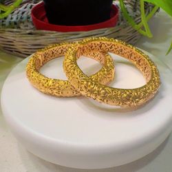 gold plated bangals 