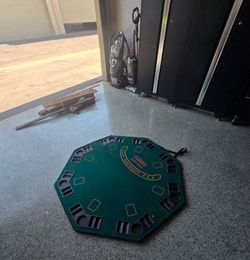 Folding Poker Table Top – 8 Player, with Case