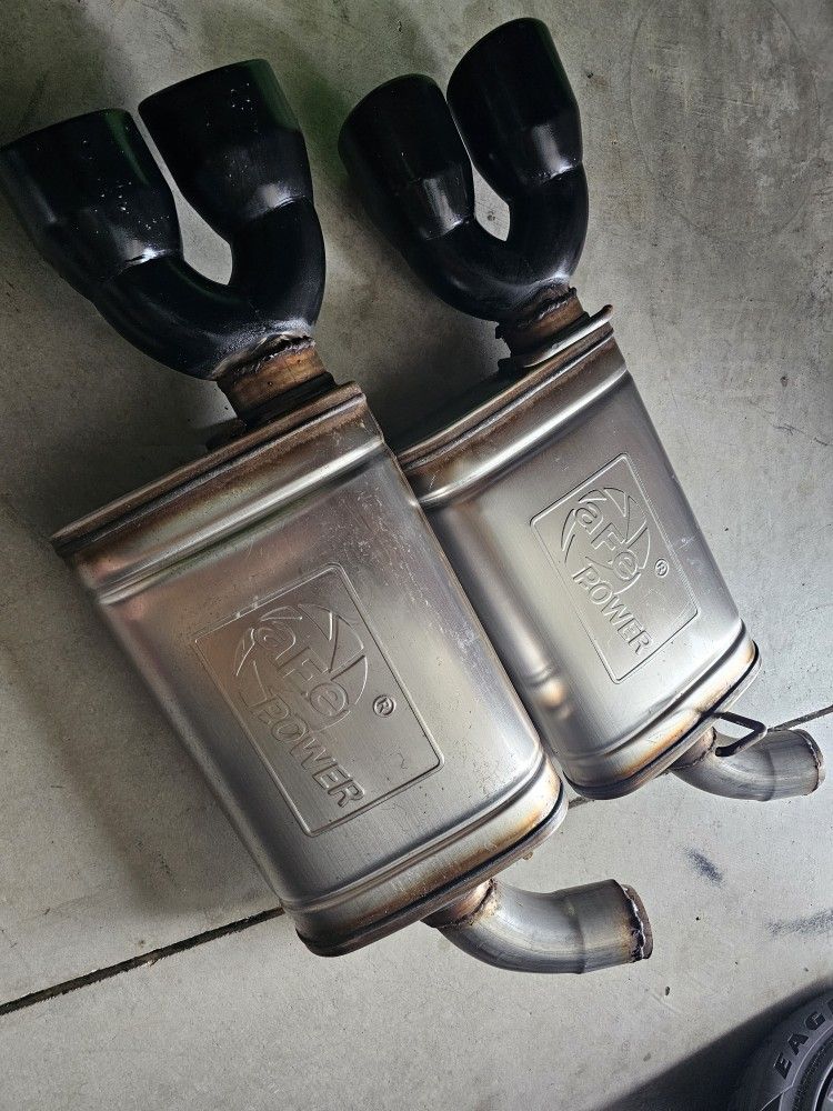 Afe muffler DODGE challenger performance exhaust Jeep chevy ford