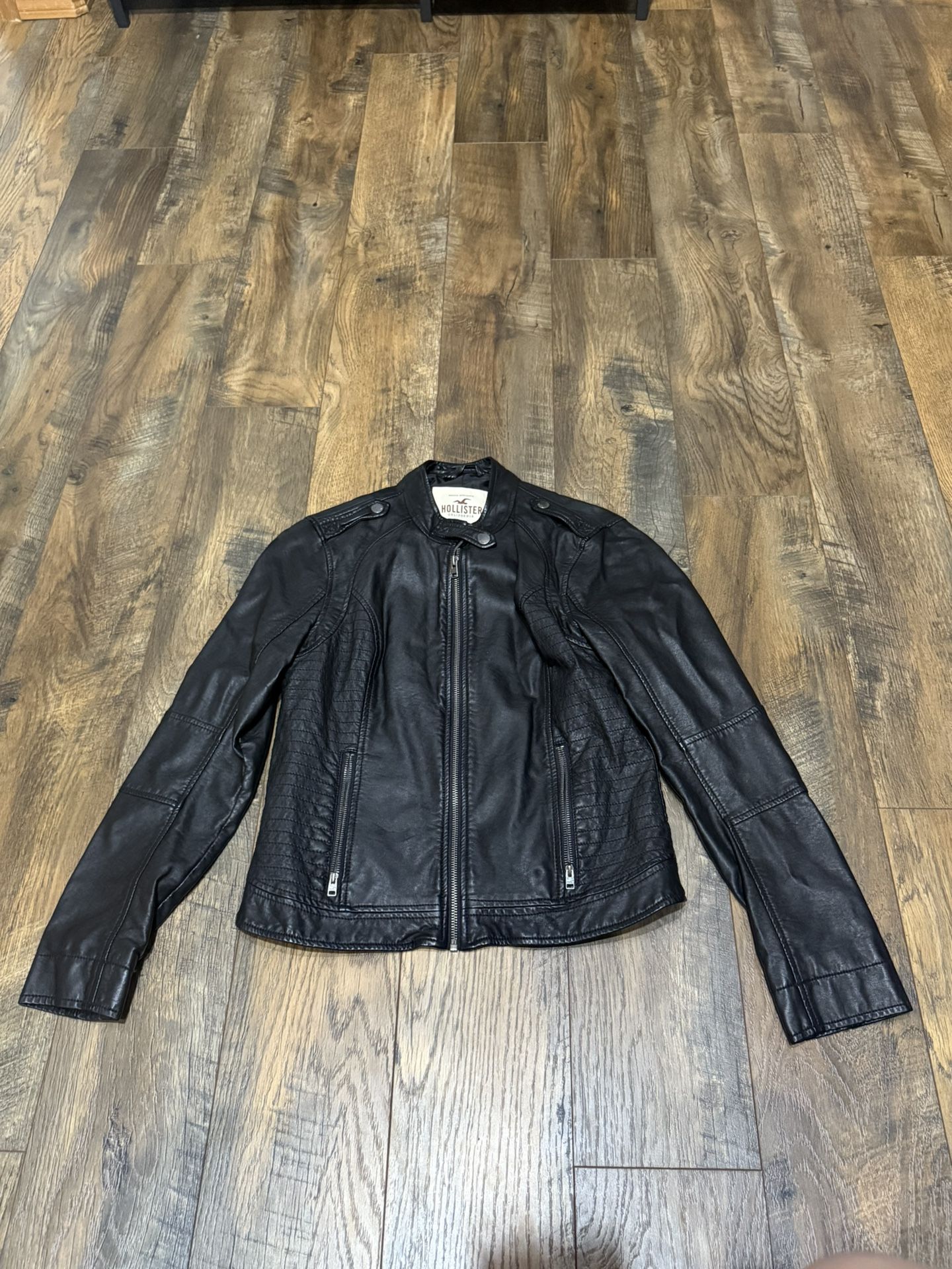 Vintage Hollister Black leather jacket