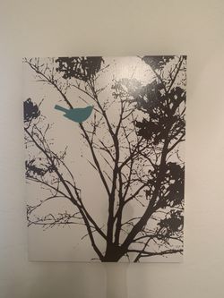 Canvas painting Bird on Branches