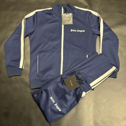 Palm Angels Navy Blue Set Size Small 