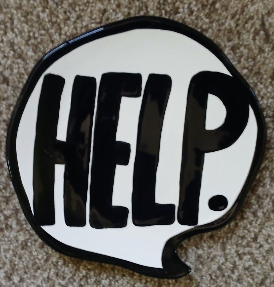 Vintage Comic Balloon Footed Plates