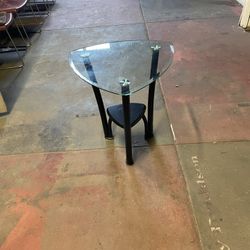 Glass Bedside Table