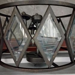 Glass Light Fixtures From 3BR Condo Complete Nice Soon To Be Vintage