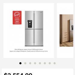 36" Counter-Depth 19.4 Cu Ft 4-Door Refrigerator with Flexible Temperature Zone in PrintShield® Finish KitchenAid® Model #KRQC736RPS