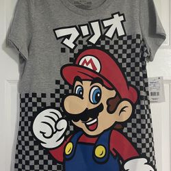 Super Mario Sz XS (1) Or XL (15/17 ) Graphic Short Sleeve T Shirt NEW