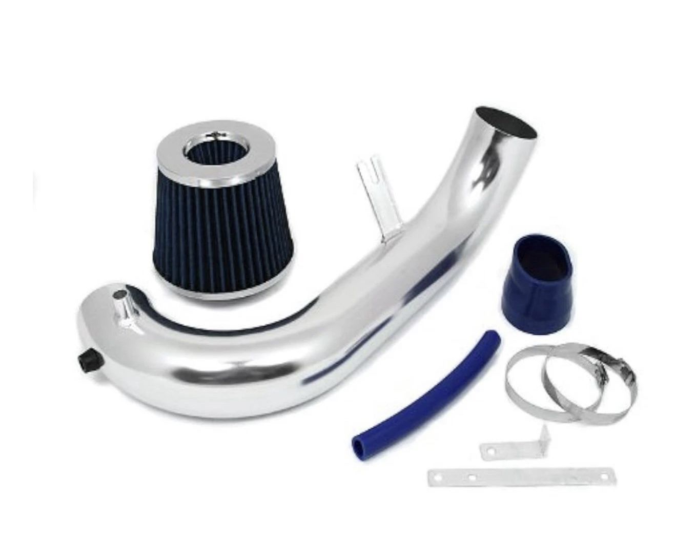 Short Ram Air Intake Kit + Filter For 01-05 Honda Civic (VP / DX / LX / EX) Blue
