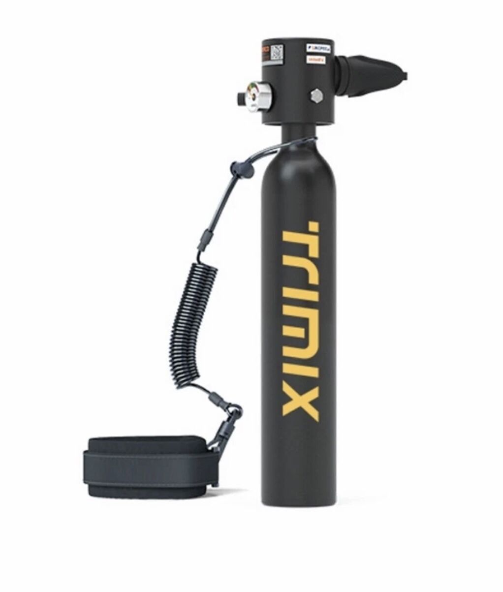 Trimix Mini Scuba Diving Tank 0.5L Portable Cylinder 10 12Mins Depth 5 meters