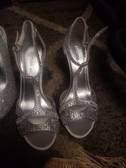 Silver heels