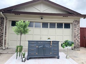 Solid Wood 12-Drawer Dresser / Buffet – Refinished, Sealed with Polyurethane