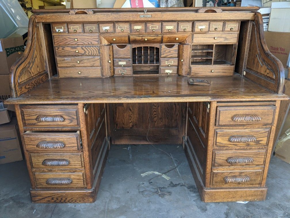 Roll Top Secretary Desk for Sale in Los Angeles, CA - OfferUp
