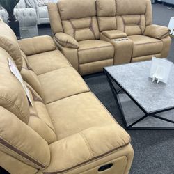 Reclining Stunning Couch And Loveseat!