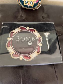 New Bombay Scarlett Wine Coaster / Stopper 2 Piece Set
