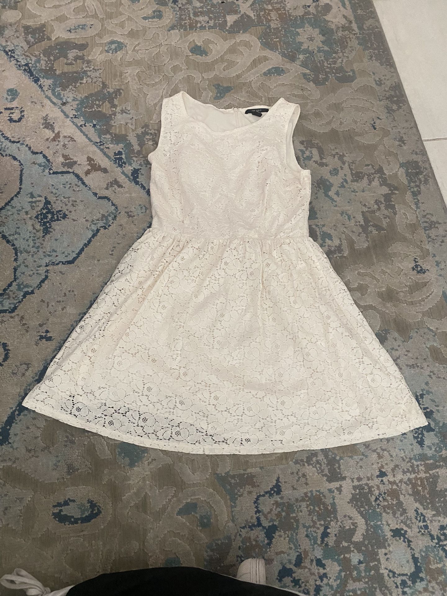 Lace Off-white summer dress