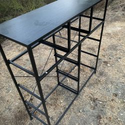 Wood And Metal Table 
