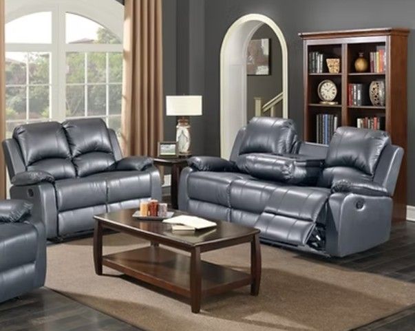 2 PC RECLINING SOFA AND LOVESEAT NEW IN BOX