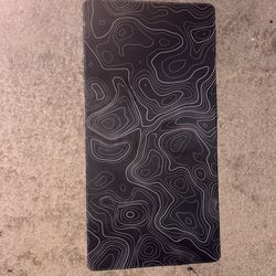Black topography mousepad