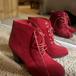 Women’s Red Shoe Boots