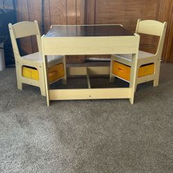 Child Table And 2 Chairs $80 Obo