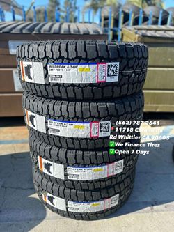 285/70/17 Falken Wildpeak AT4W New Set of Tires Installed and Balanced Set de Llantas Nuevas Instaladas y Balanceadas