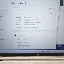 HP Elitebook 850 G7 touchscreen 10th generation i5 16gb RAM 512gb storage