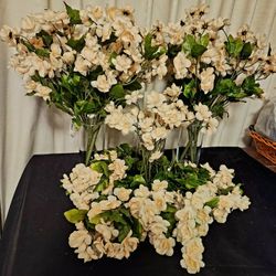 Blush /apricot Faux Flowers 