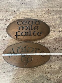 2 X  Yoram Drori Vtg Irish Celtic Art Studio wall art