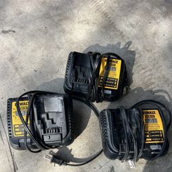 Three Dewalt Bettery