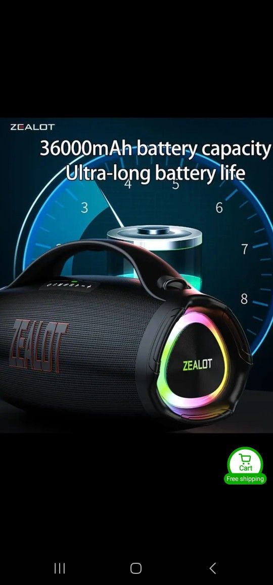 New Portable Bluetooth Speaker 160 Watts 36,000 Ma Battery
