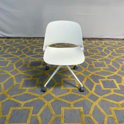 ( Delivery Available ) Humanscale Trea White Office Chair