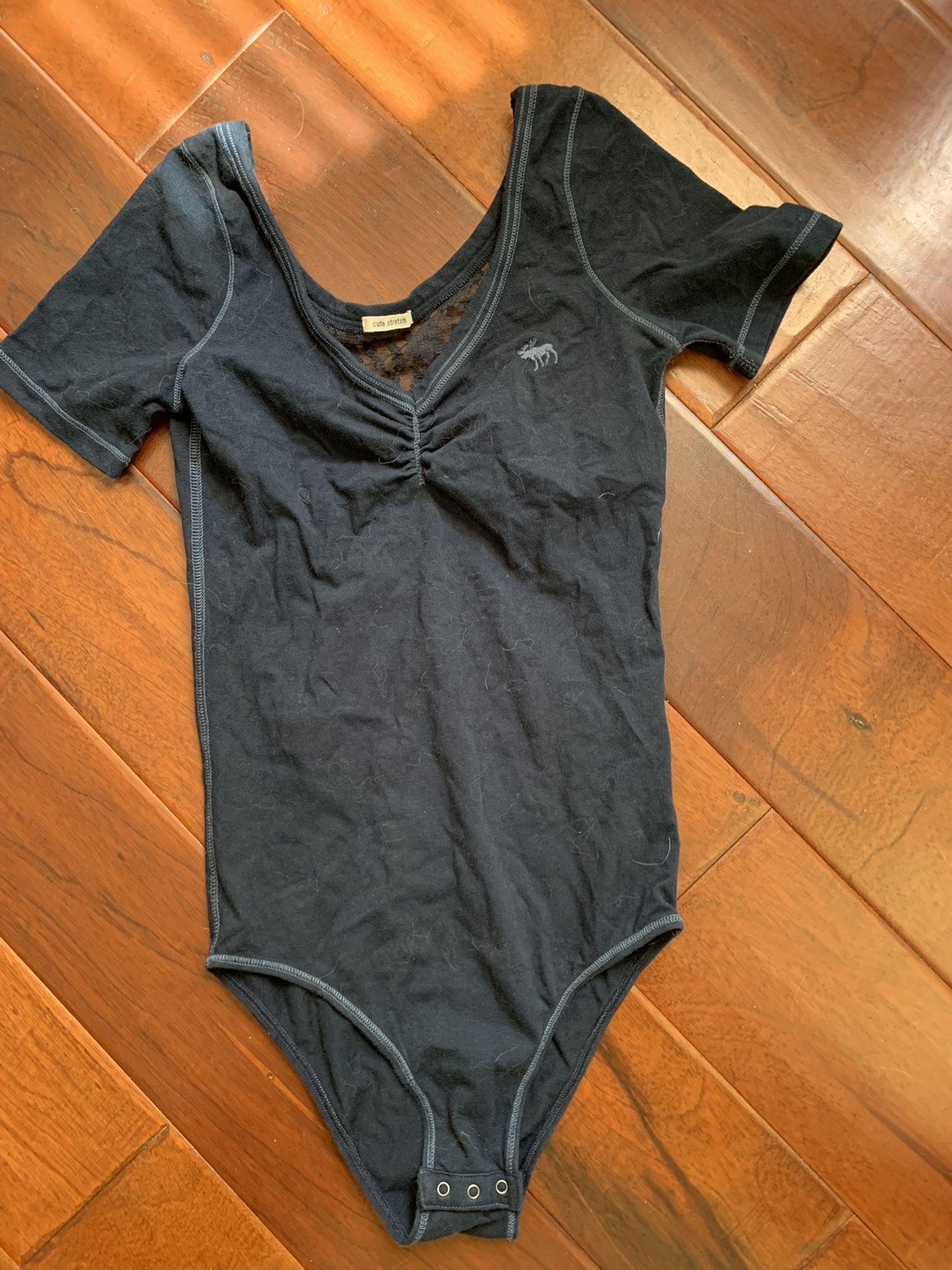 New Dark Blue Abercrombie S/M Bodysuit