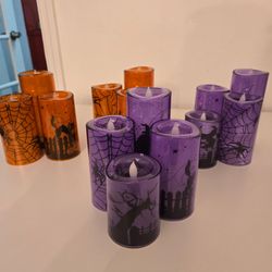 Halloween Flameless LED Candles Set